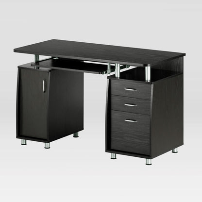 Techni Mobili Complete Computer Workstation Desk With Storage, Espresso