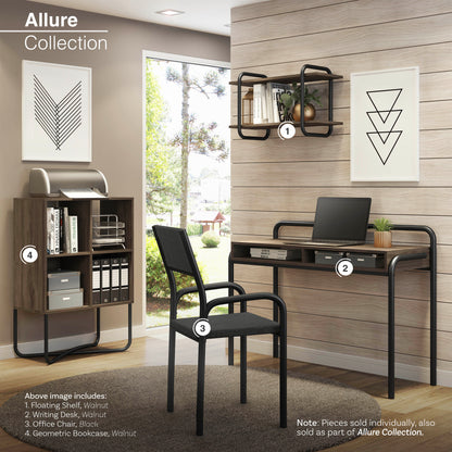 Techni Mobili Modern Classic Writing Desk, Walnut