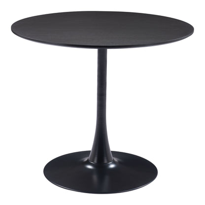 Zuo Modern Kuro Round Meeting Table Black