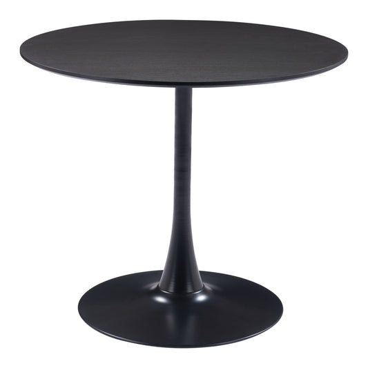 Zuo Modern Kuro Round Meeting Table Black