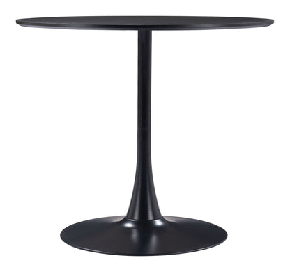 Zuo Modern Kuro Round Meeting Table Black