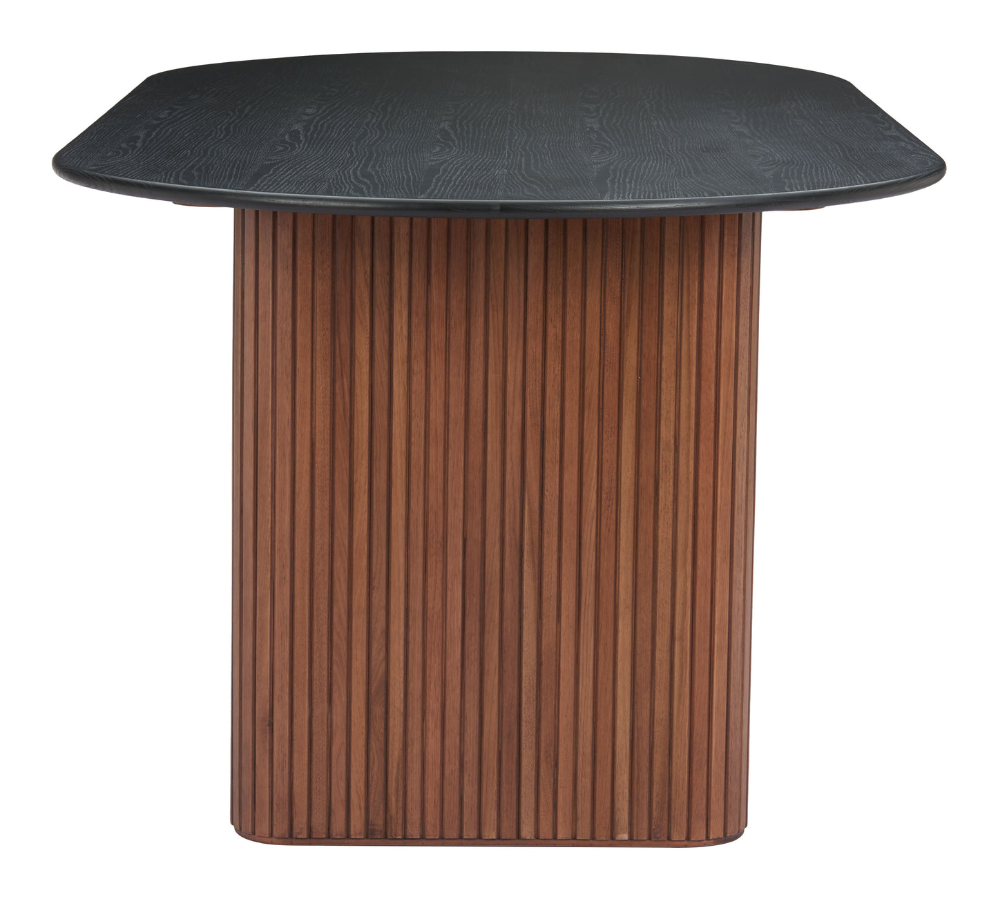 Zuo Modern Lassig Conference Table Black & Walnut