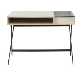 42" X Leg Writing Desk - Birch