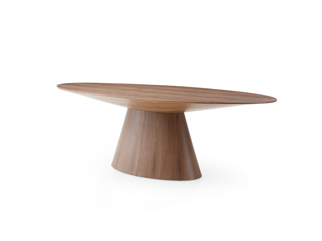 Bruno Oval Walnut Conference Table