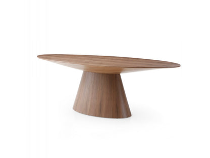 Bruno Oval Walnut Conference Table