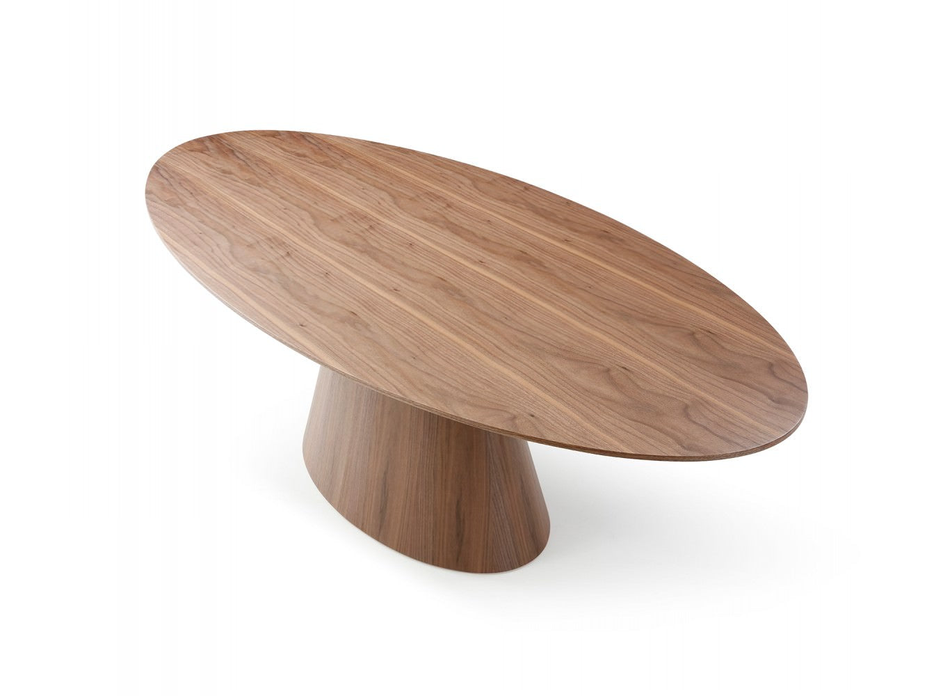 Bruno Oval Walnut Conference Table