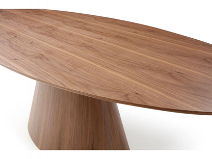 Bruno Oval Walnut Conference Table