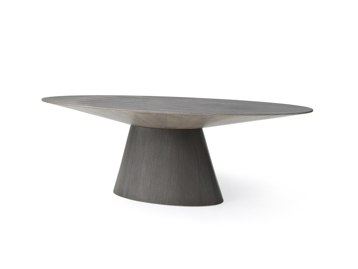 Bruno Oval Grey Conference Table