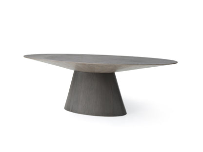 Bruno Oval Grey Conference Table